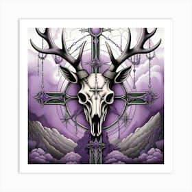 Deer Skull 4 Art Print