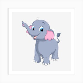 Cute Elephant Póster