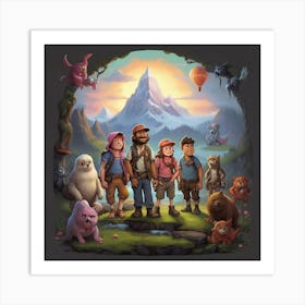 Adventure Of The Bears art Art Print