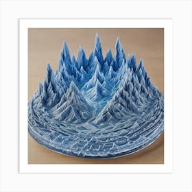 3d Printed Ice Sculpture Art Print