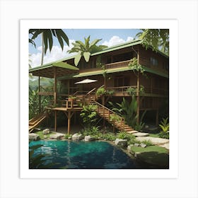 Tropicana house Art Print