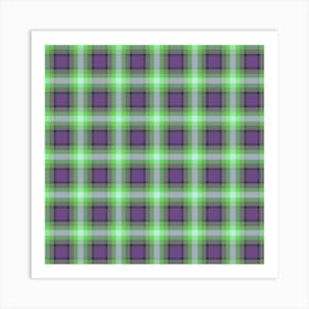 Plaid Fabric 48 Art Print