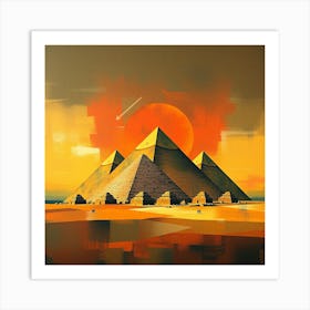 Pyramids Of Giza 1 Art Print