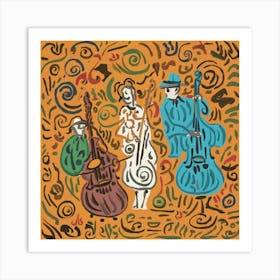 Jazz Trio Art Print
