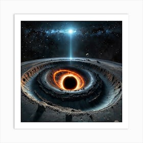 A Black Hole Sucking Planets Into It (3) Art Print