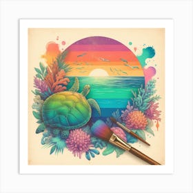 Tropical style 1 Art Print