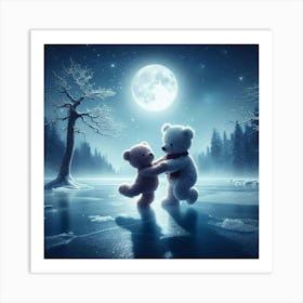 Teddy Bears Dancing Art Print