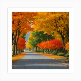 Autumn Trees Art Print