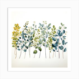 Eucalyptus Grace Exquisite Leaf Art Art Print