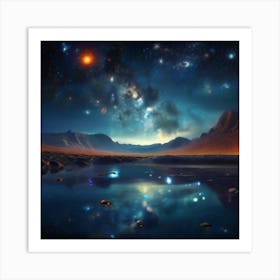 Space Landscape 2 Art Print