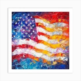 A Usa Oil Painting Illustration 1719926237 2 Art Print