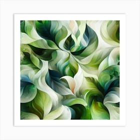 Abstract Leaves 2 Art Print