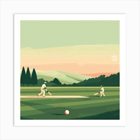 Cricket Game Art Print