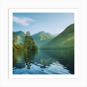 Lake - Lake Stock Videos & Royalty-Free Footage Art Print