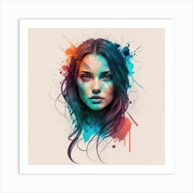 Vektor Create An Exquisite Alkohol Ink Painting 2 Art Print