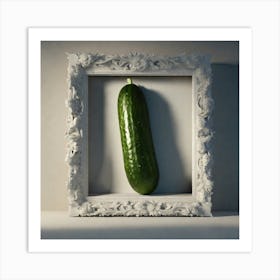 Cucumber In A Frame Art Print