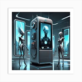 A Futuristic Digital Painting Art Print