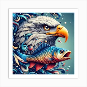 Eagle Vs Art Print