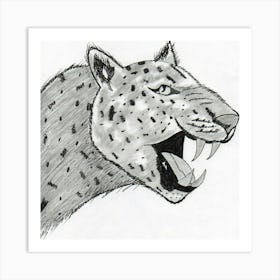 Snow Leopard Art Print