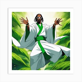 Snoop Dogg in the leaf Art Print