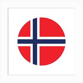 Norway Flag Art Print