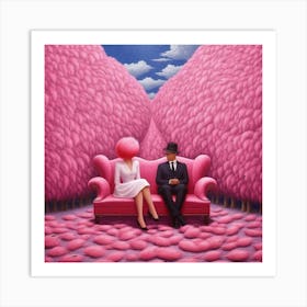 Pink Forest Art Print