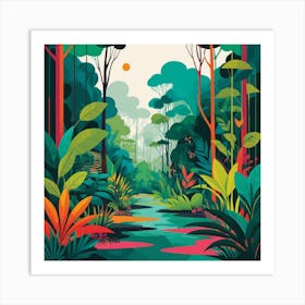 Jungle Scene Art Print