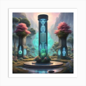 Pillars Of Light Art Print