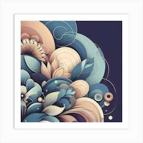 Abstract Floral Art Art Print