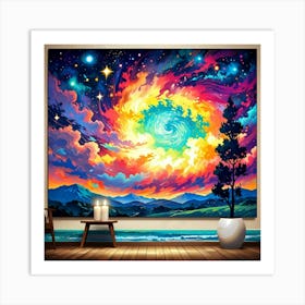 Galaxy Painting 8 Art Print