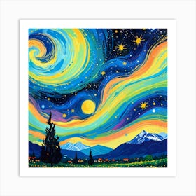 Starry Night 68 Art Print