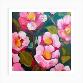 Flowers Gouache Painting Art Print