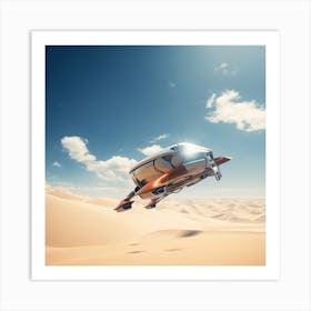 Futuristic Spaceship Art Print