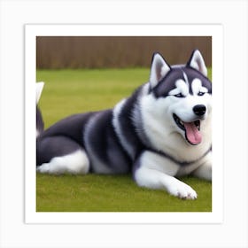 Siberian Husky Art Print