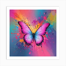 Butterfly Painting 154 Art Print