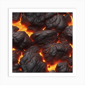 Close Up Of Lava 5 Art Print