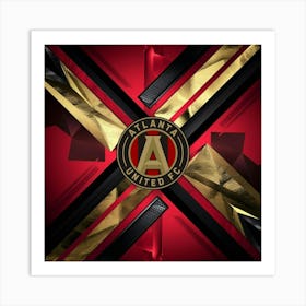 Atlanta United FC Logo Wall Art 14 Art Print