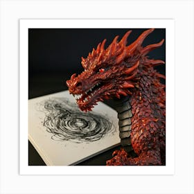 Red Dragon Art Print