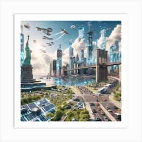 New York in 2100 Art Print