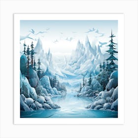 Winter Landscape 6 Art Print