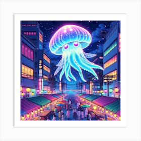 Night Market Vibes Art Print