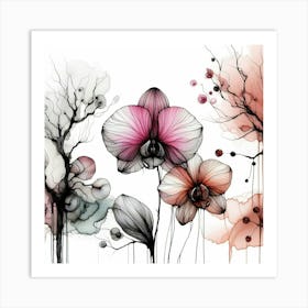 Orchids Art Print