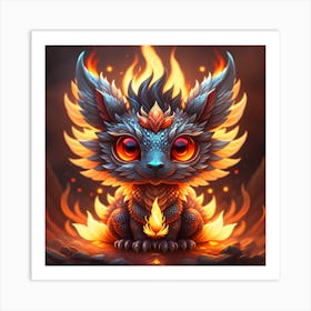 Fire Dragon Art Print