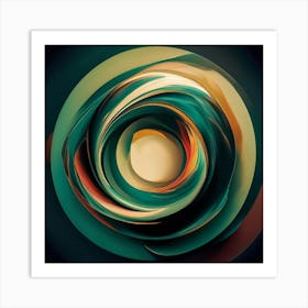 Abstract Swirl Art Print