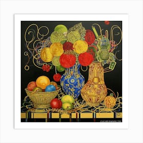 Flowers In Vases 2 Art Print