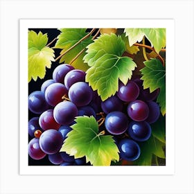 Grapes On The Vine 2 Art Print