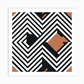 Abstract Geometric Pattern 53 Art Print