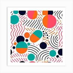 Abstract Geometric Pattern 2 Art Print