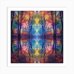 Psychedelic Forest 1 Art Print