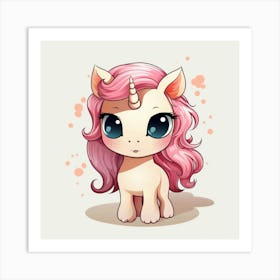 Cute Unicorn 827 Art Print